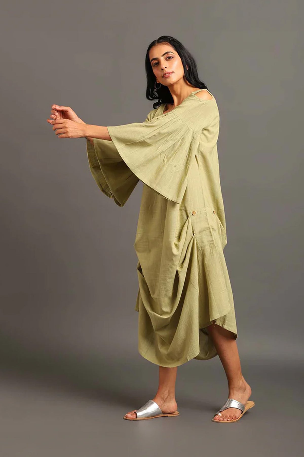 Cold Shoulder Spring Casual Dress