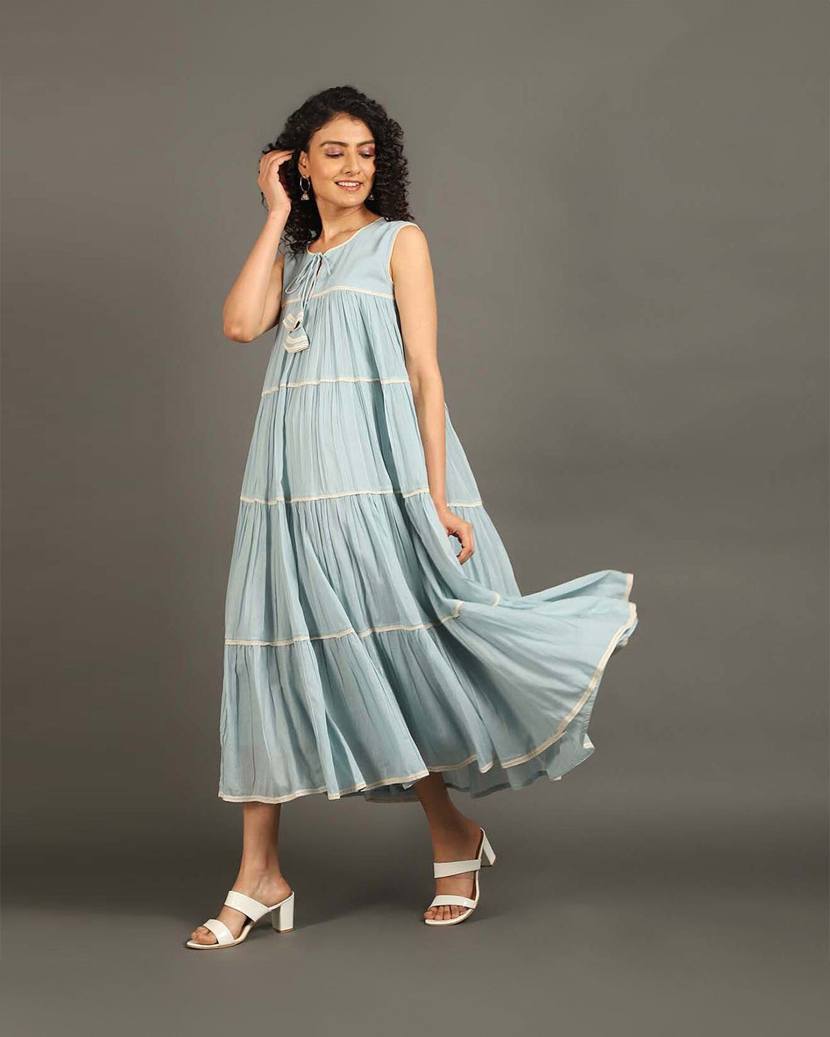 Sky Summer Breeze Casual Summer Dress