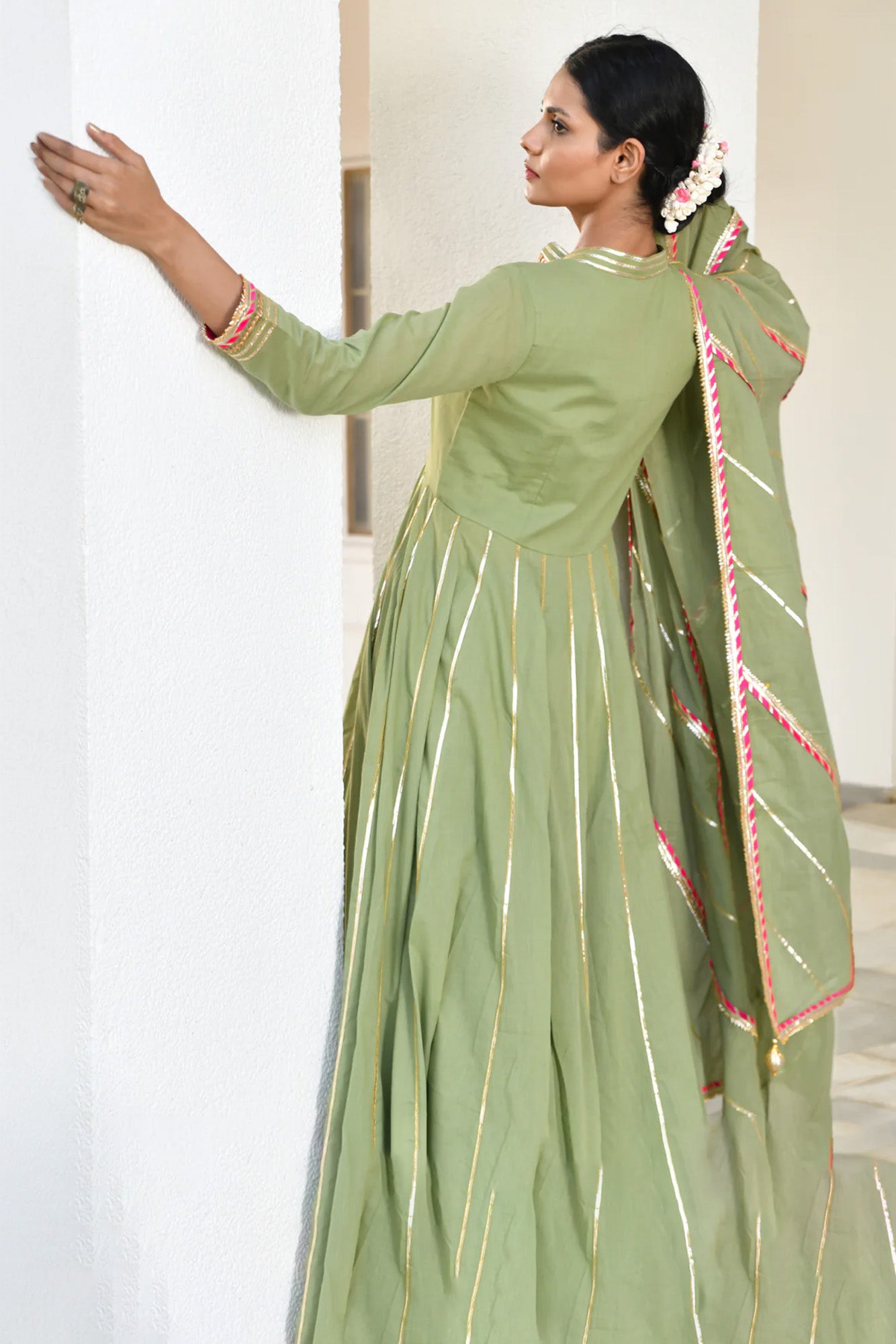 Harit Meera Anarkali Sharara Set