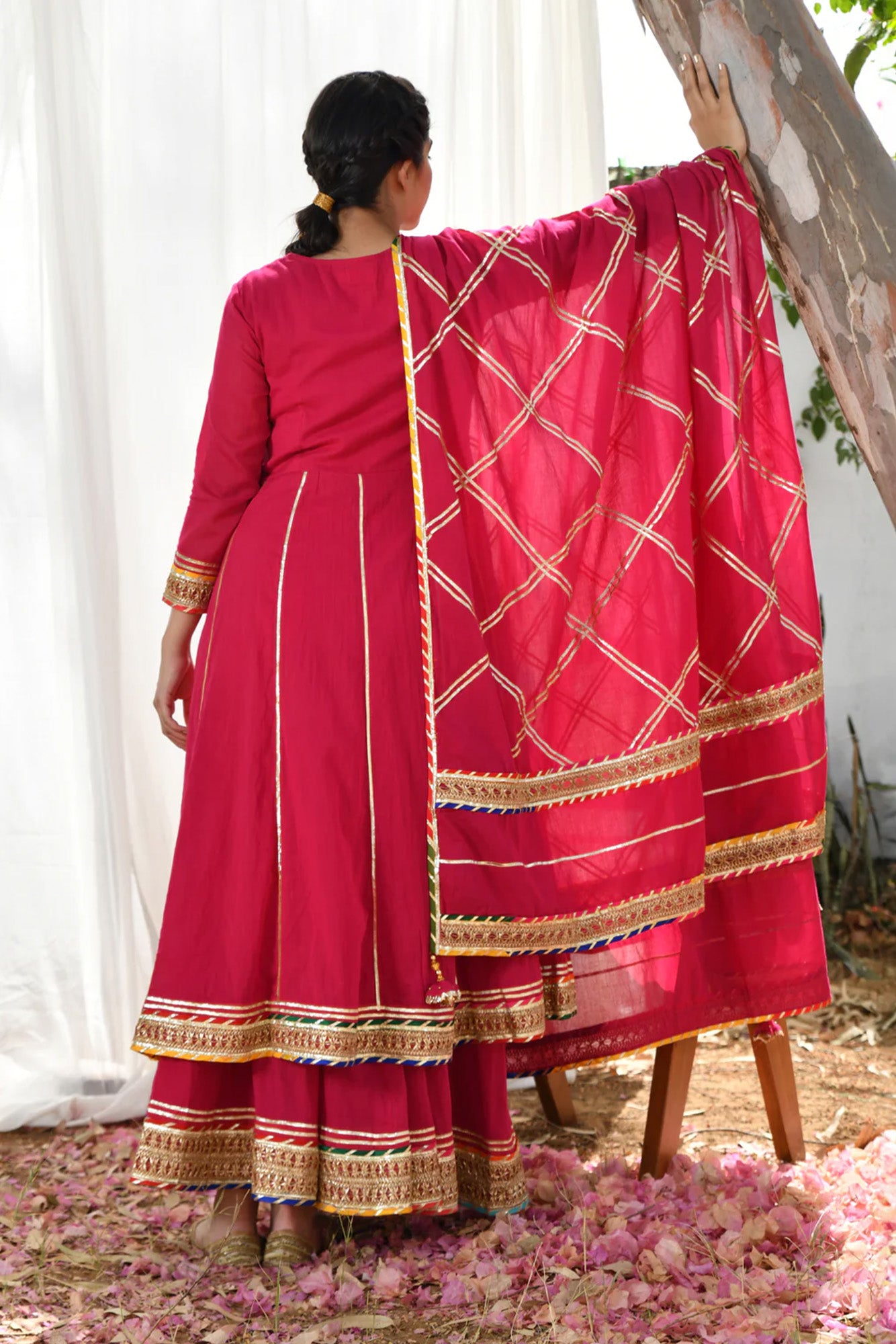 Magenta Atrangi Anarkali Set