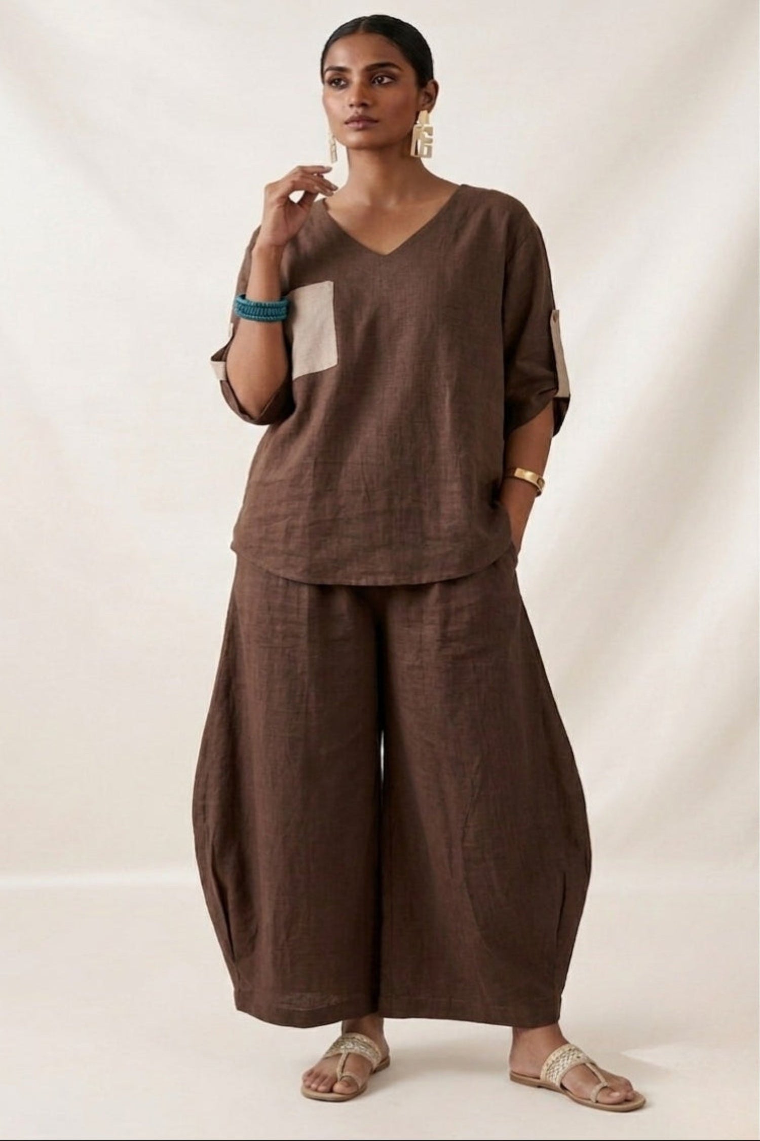 Brown Comfort Co-ord Set