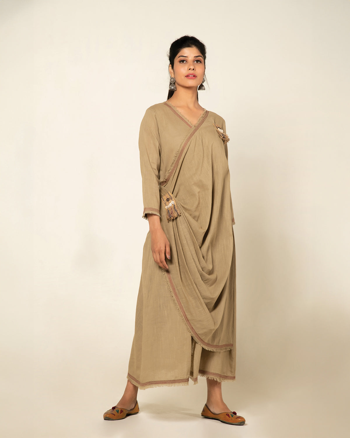 Beige Sufi Aza Bohemian Dress