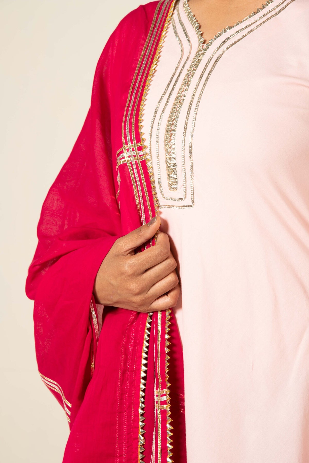 Pink Zara Double Layered Dress