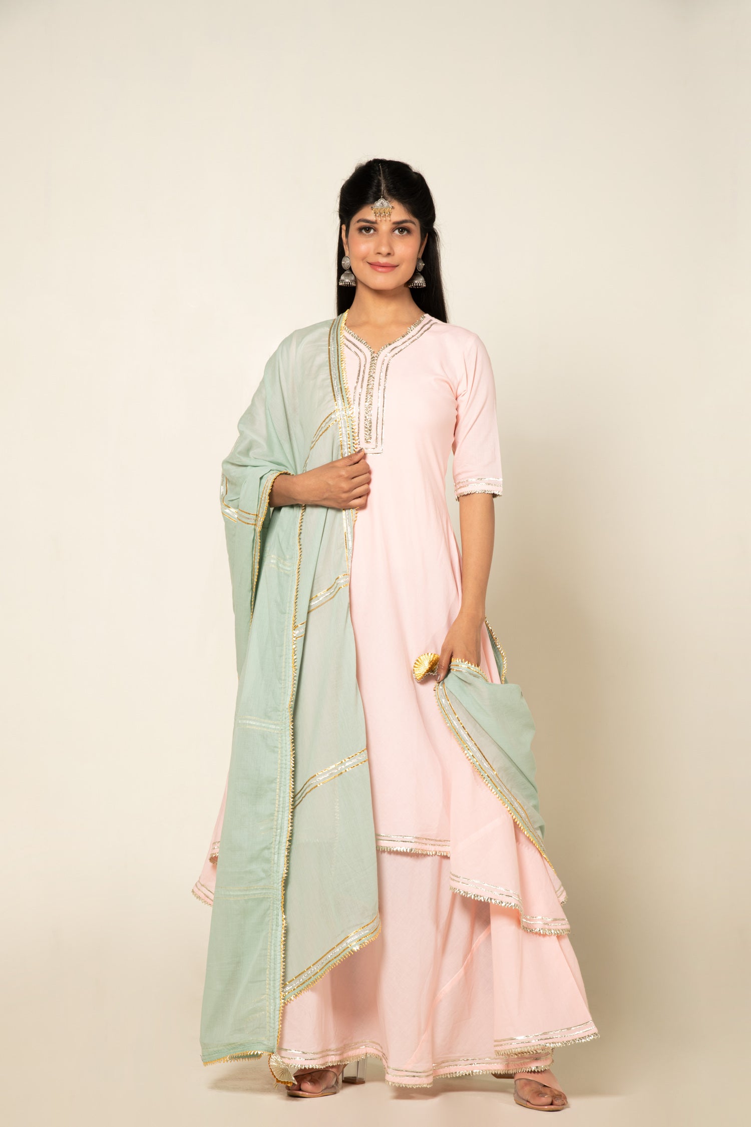 Pink Mint Zara Double Layered Dress