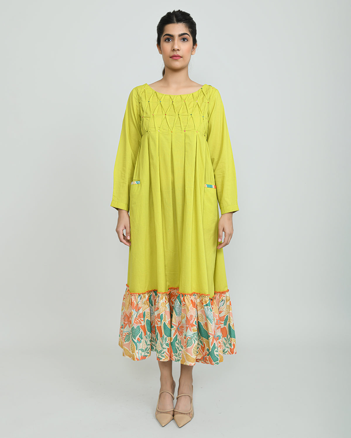 Lime & Lemony Long Dress