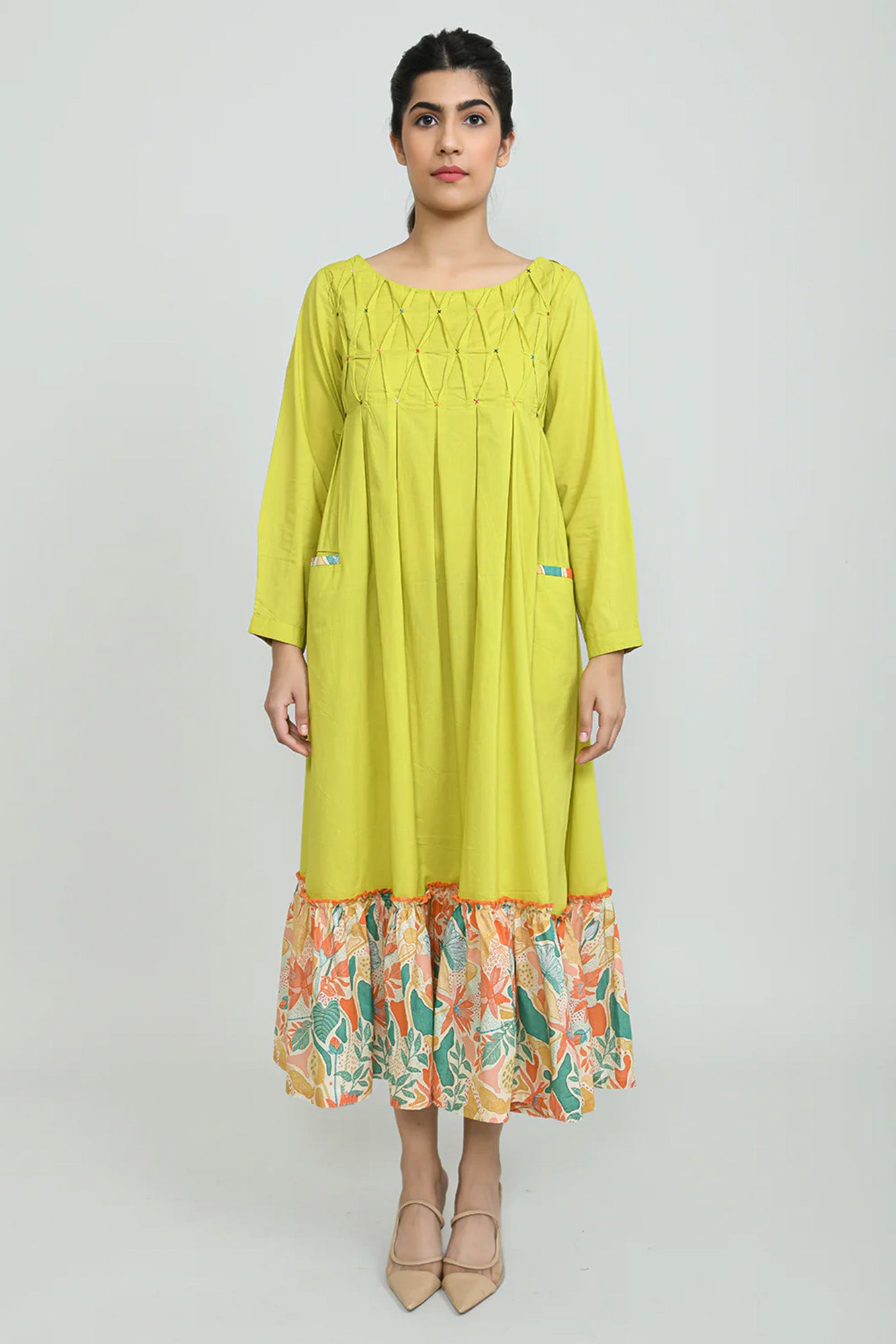 Lime & Lemony Long Dress
