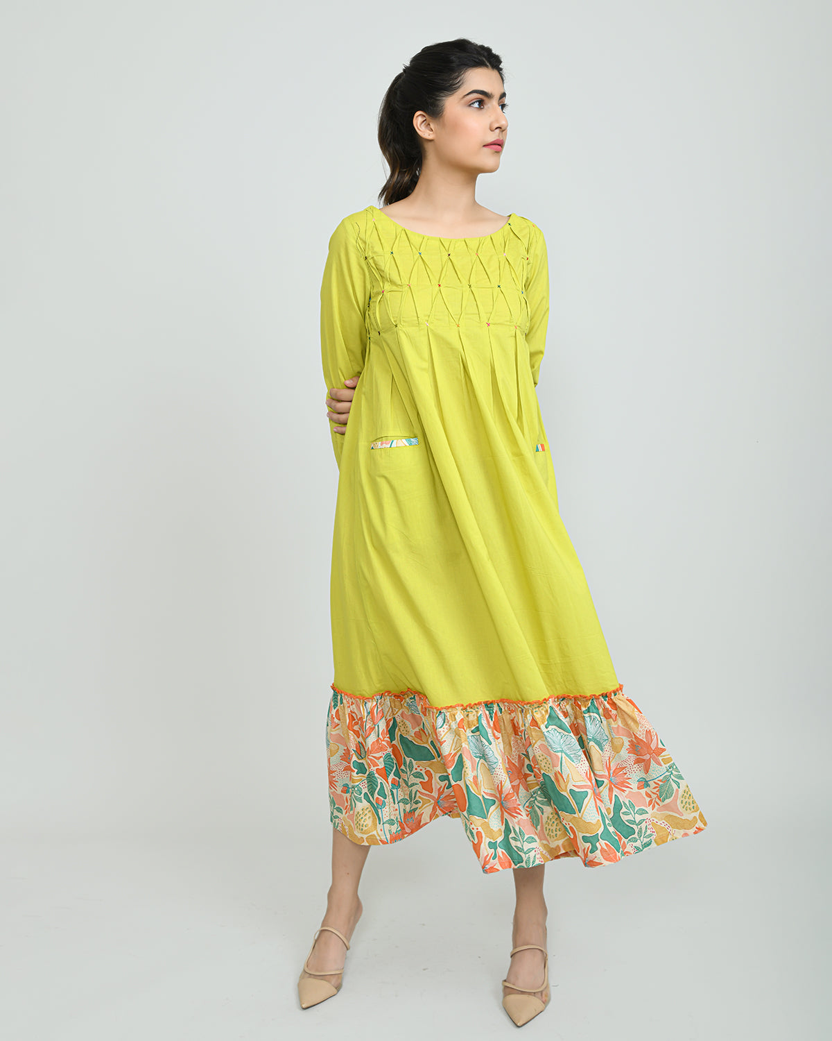 Lime & Lemony Long Dress