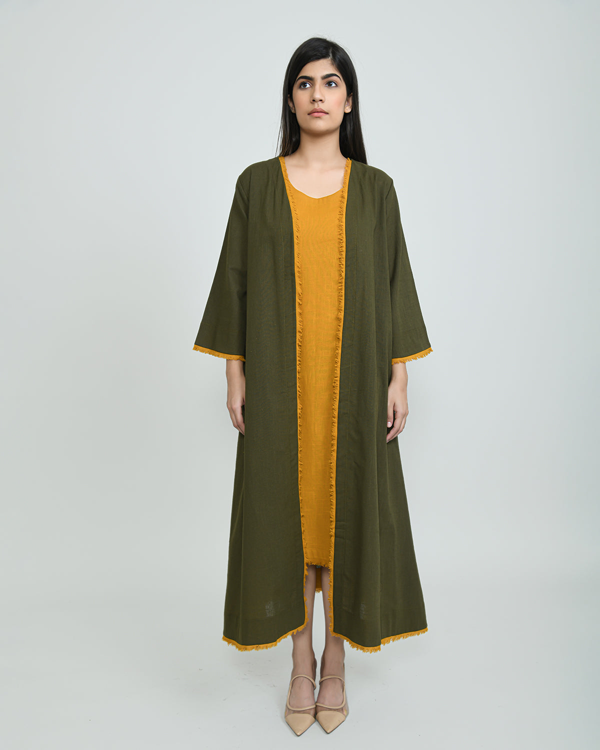 Army Green Sufi Faiza Overlay