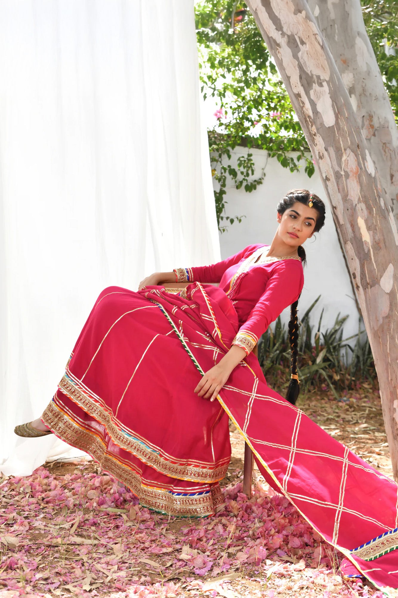 Magenta Atrangi Anarkali Set