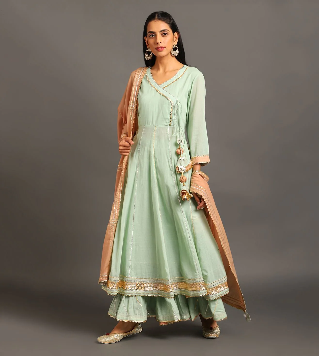 Mint Mastani Anarkali Set