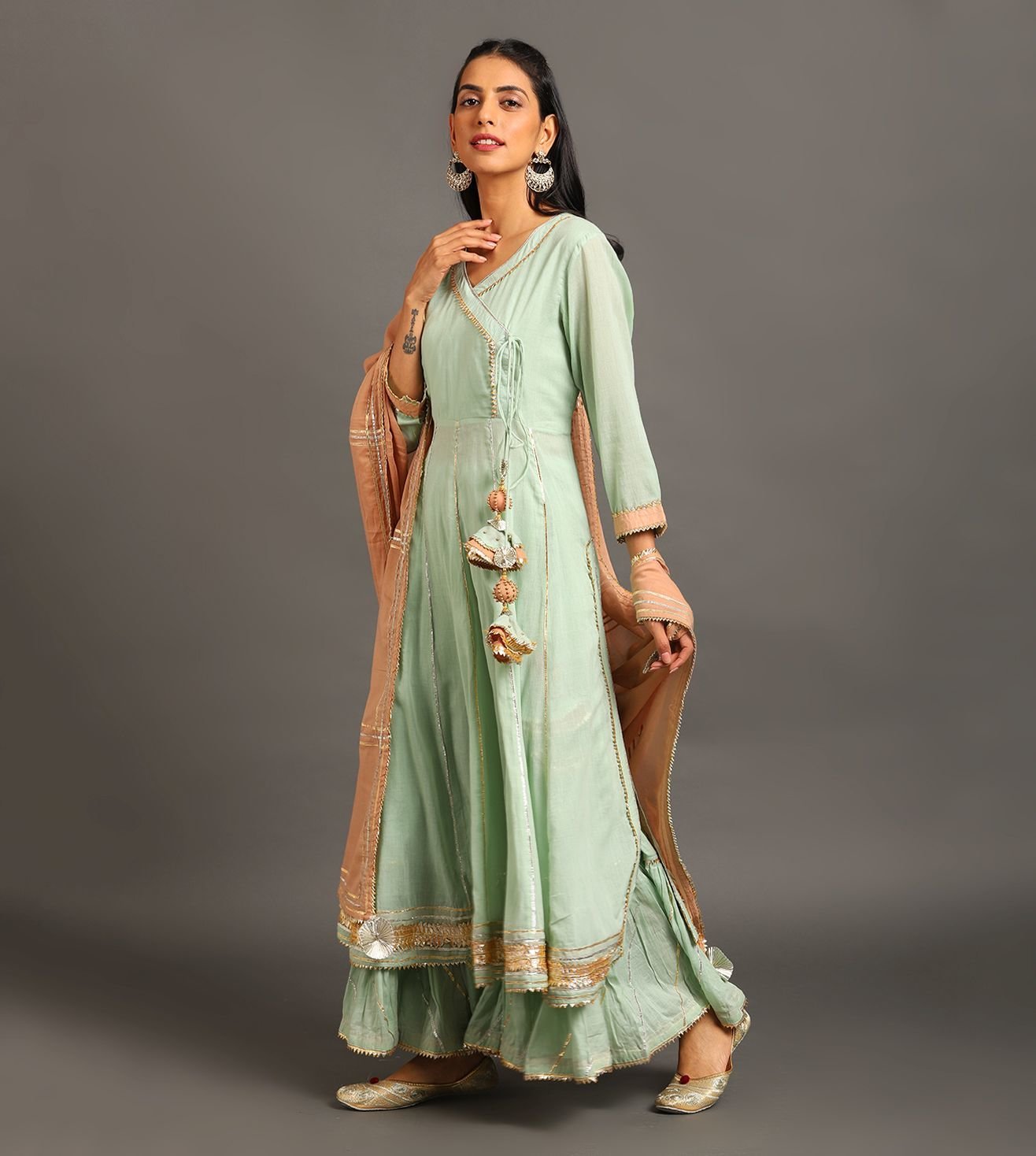 Mint Mastani Anarkali Set