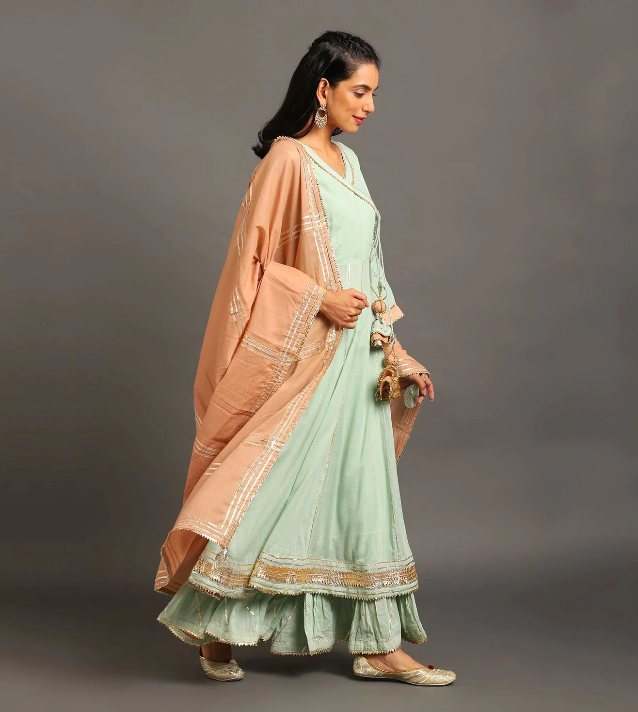 Mint Mastani Anarkali Set