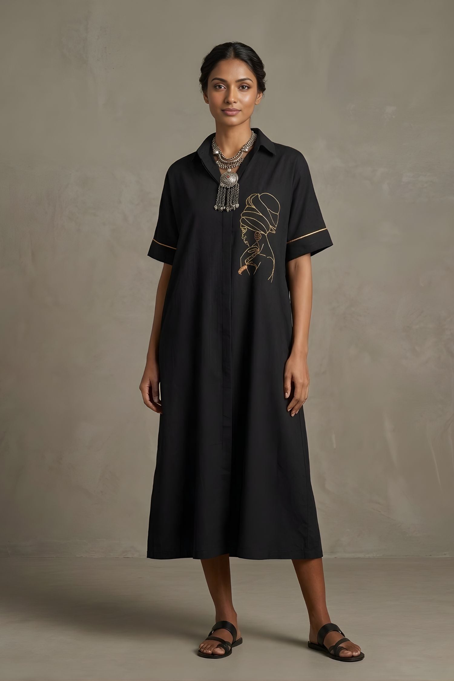 Black Afro Art Dress