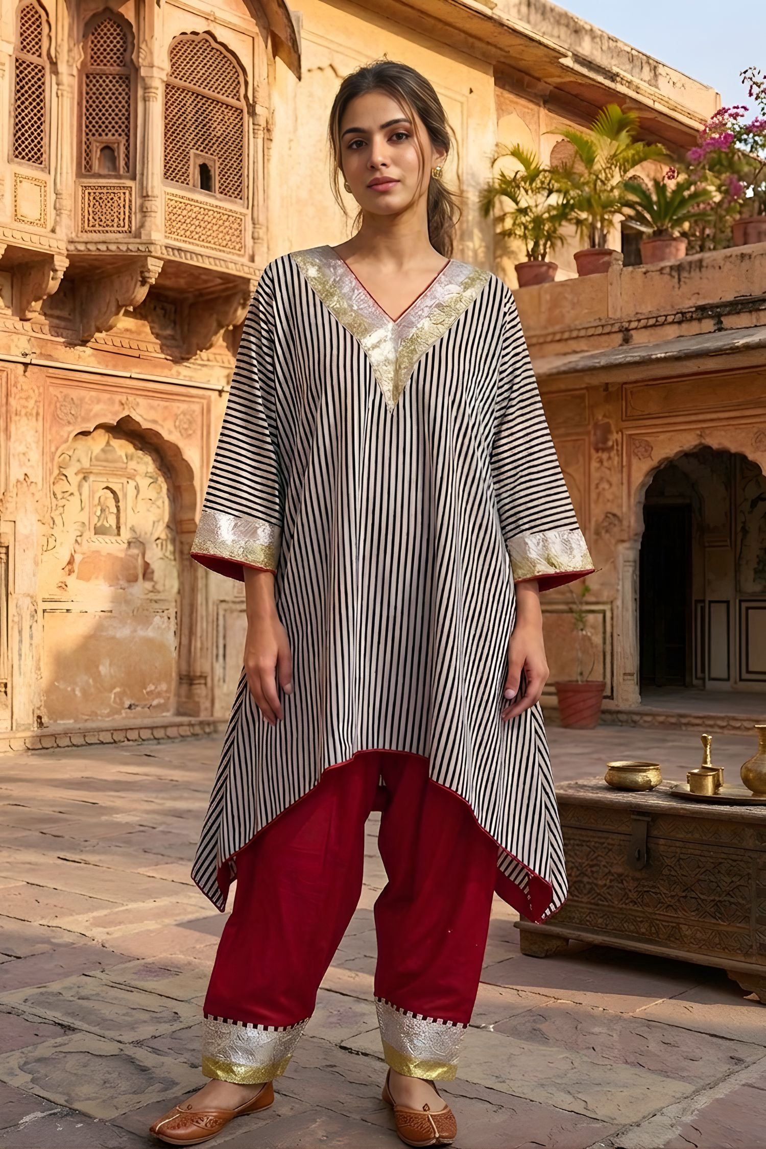 Zariya Gulnaar Stripe Set