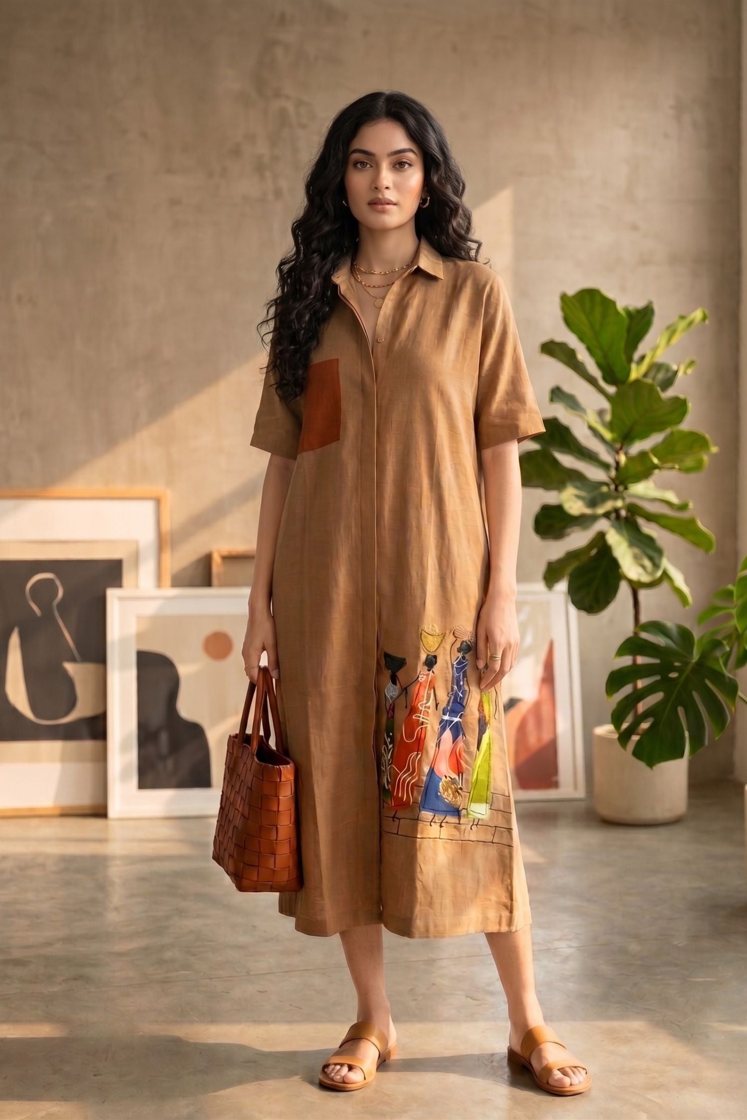 Desert Canvas Shirt Dress