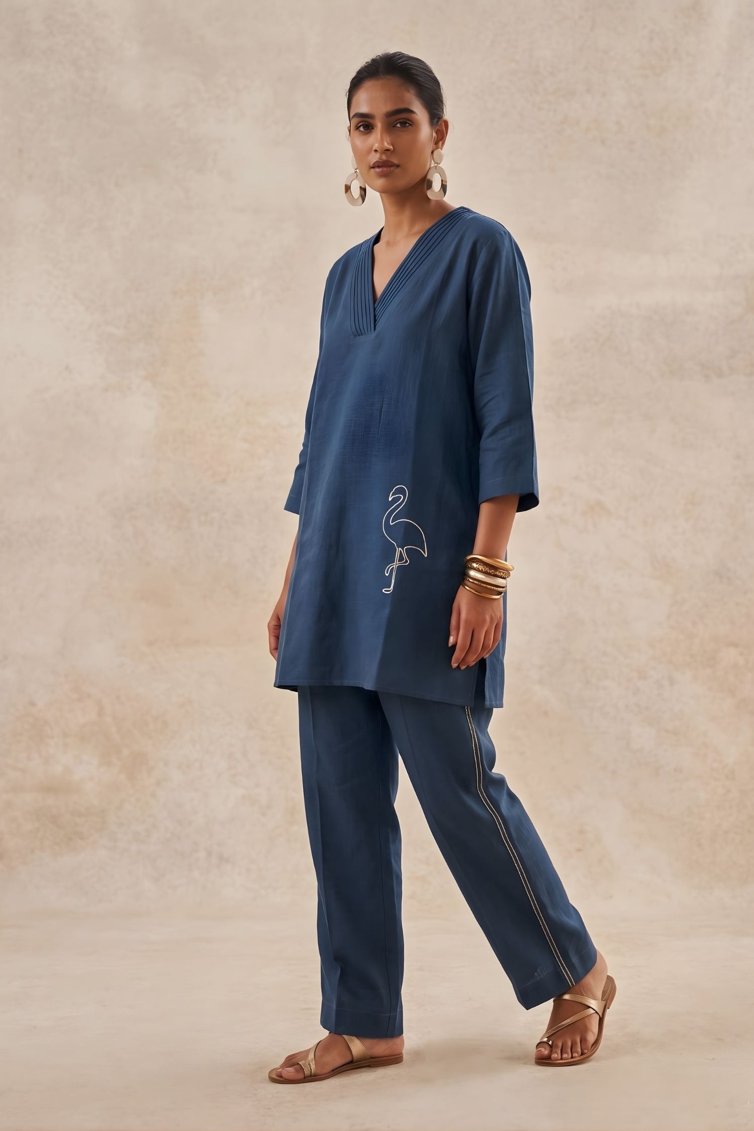 Blue Flamingo Co-ord Set