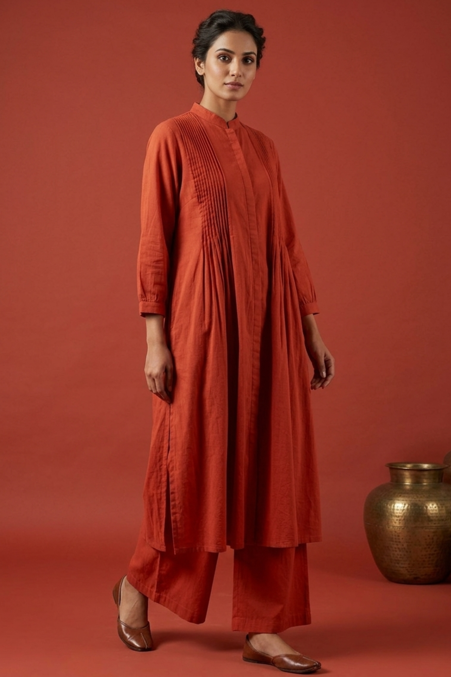 Rust Raag Kurta Set