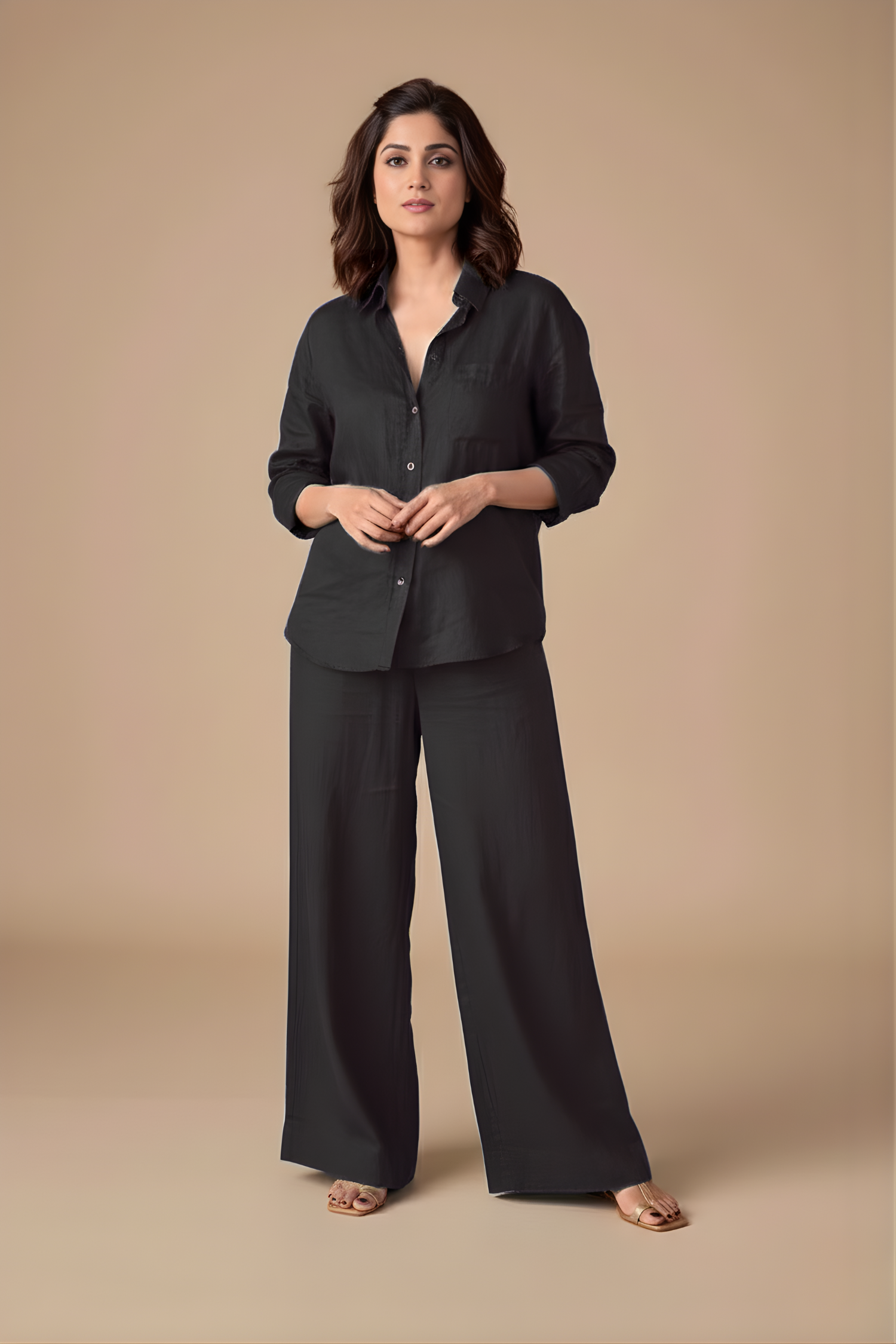 Midnight Black Ease Co-ord Set