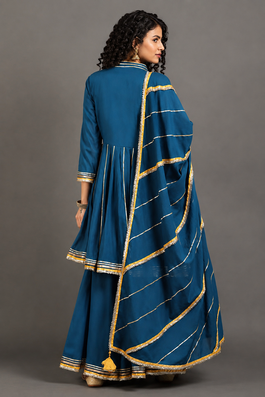 Casa Jodha Anarkali Sharara Set