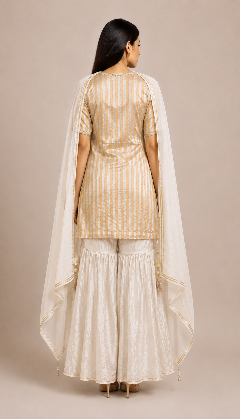 Waheeda Tissue Kurta Set