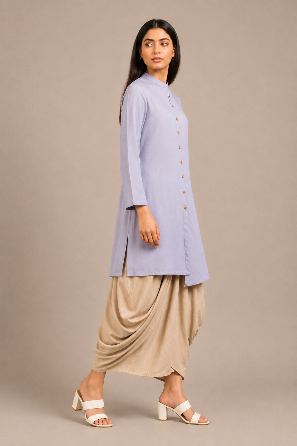 Powder Blue Sufi Saga Co-ord Set