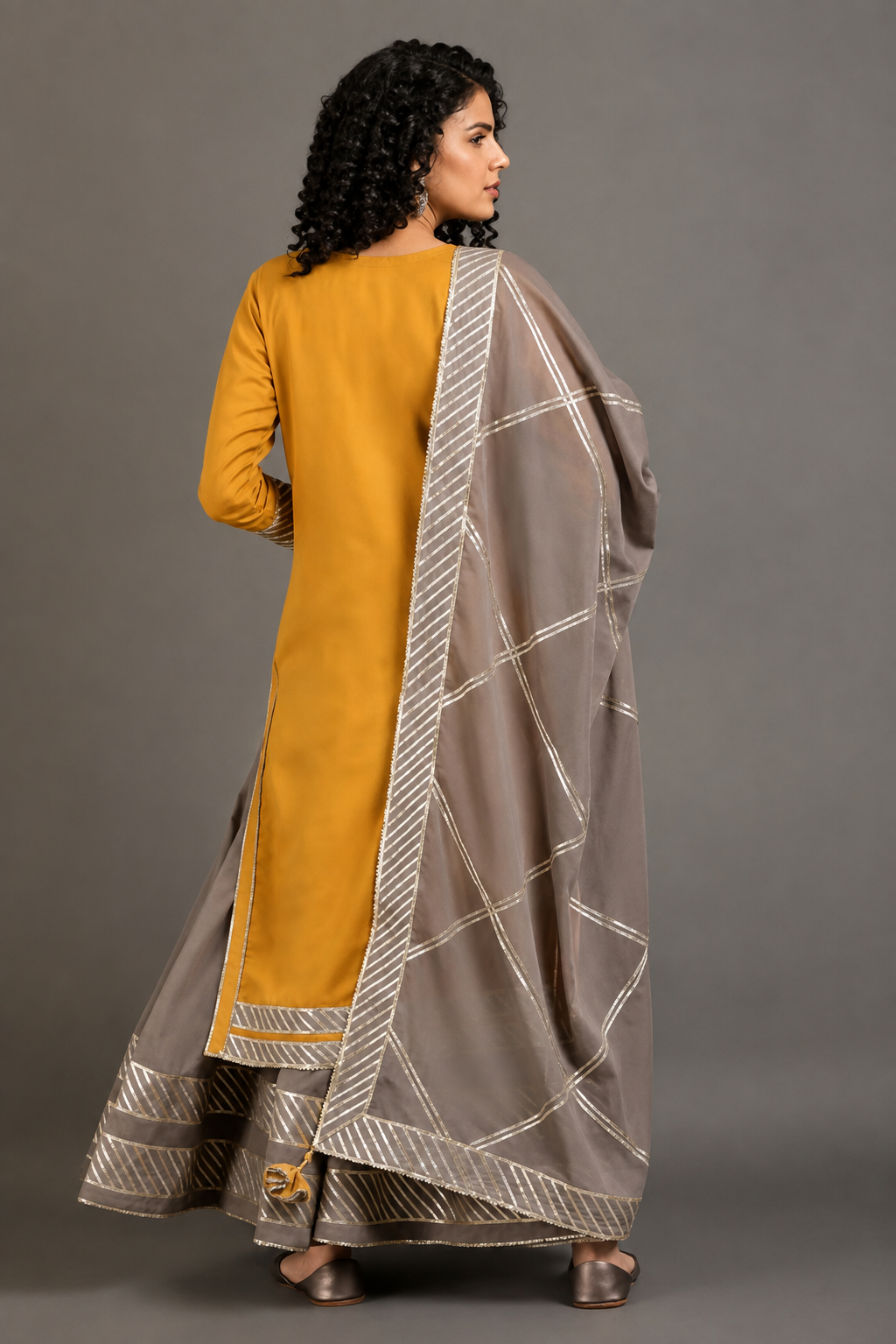 Saba Kurta Ghaghra Set