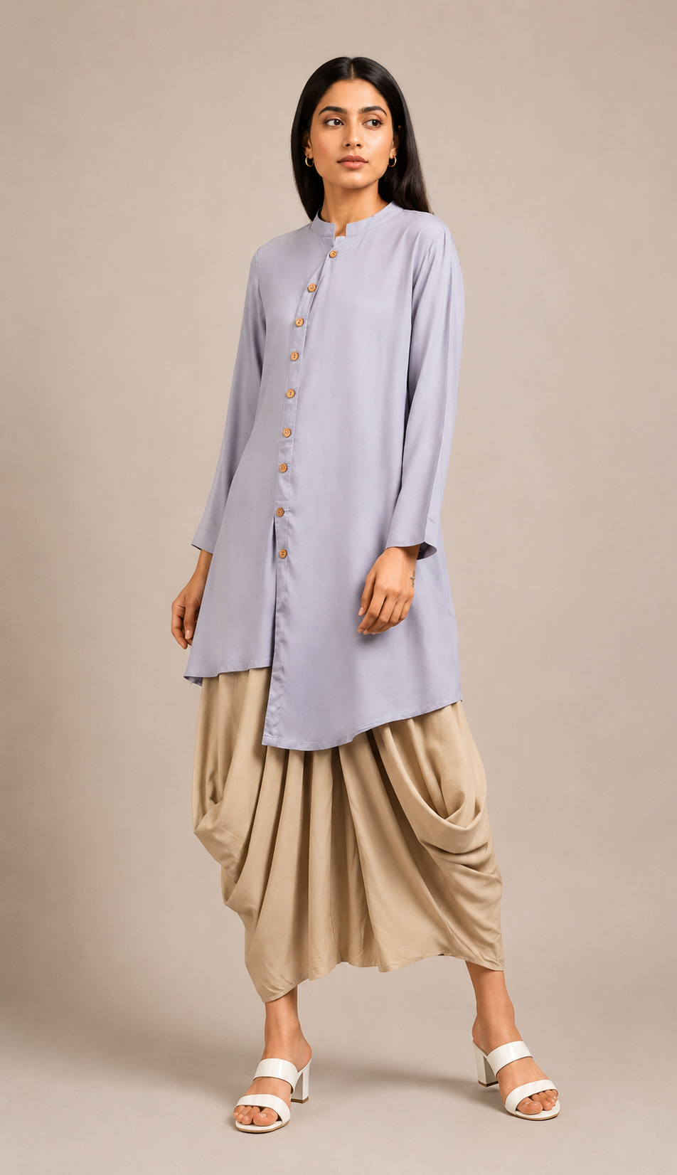 Powder Blue Sufi Saga Co-ord Set