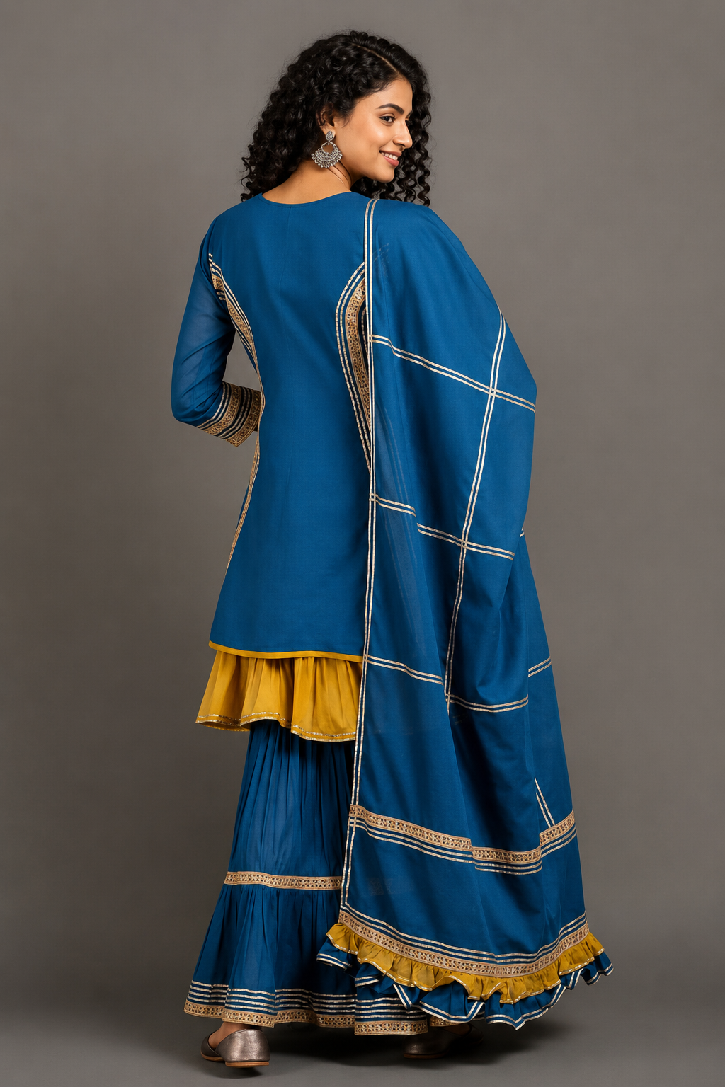 Casa Nargis Sharara Set