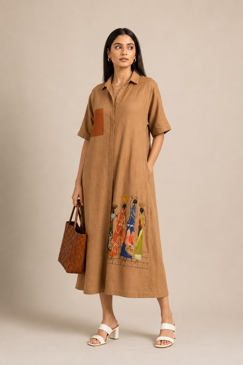 Desert Canvas Shirt Dress