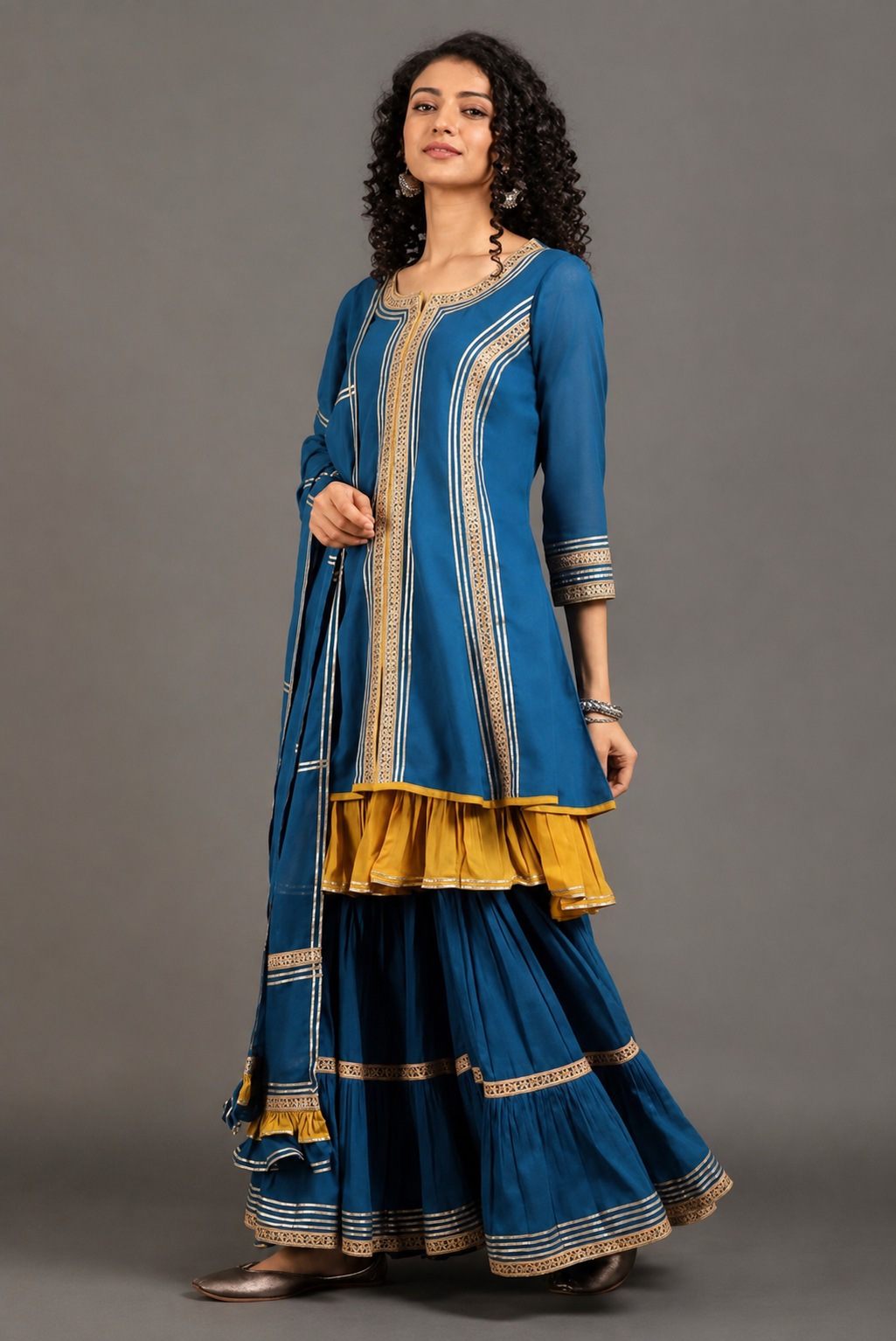 Casa Nargis Sharara Set