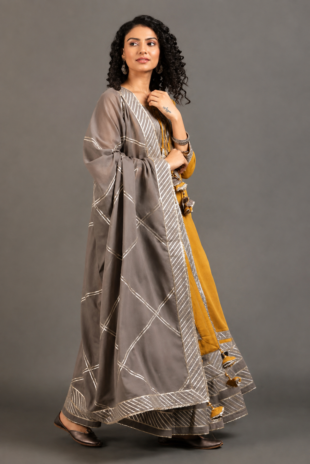Saba Kurta Ghaghra Set