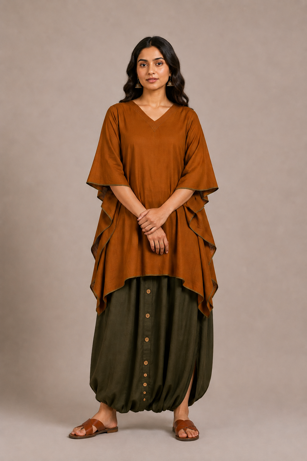 Mustard Sufi Sage Co-ord Set