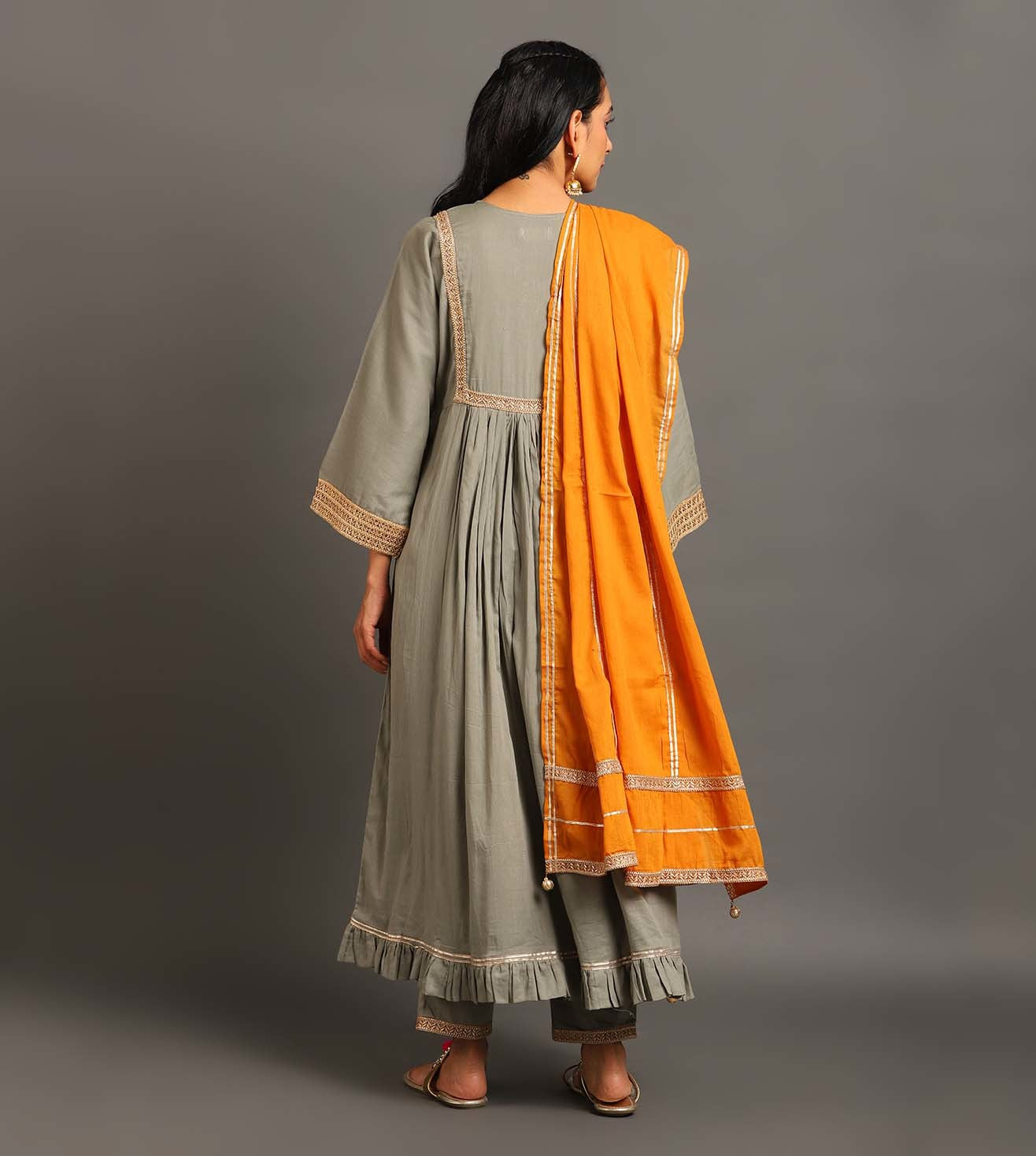 Grey Haseena Kurta Set